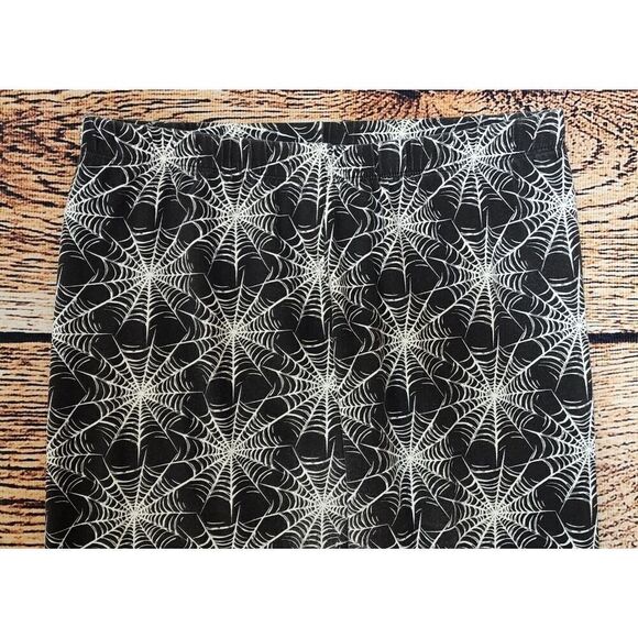 No Boundaries Halloween Spider Web Ankle Legging Juniors Size XL (15-17) - Picture 3 of 8